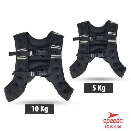 SPEEDS Weighted Vest Rompi Pemberat Beban 5 kg Jacket Adjustable Weight Jacket Bending 014-36