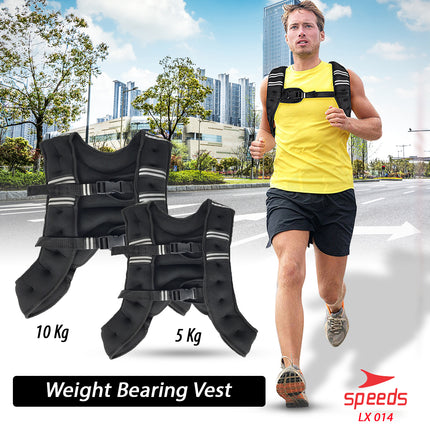 SPEEDS Weighted Vest Rompi Pemberat Beban 10 kg Jacket Adjustable Weight Jacket Bending 014-37