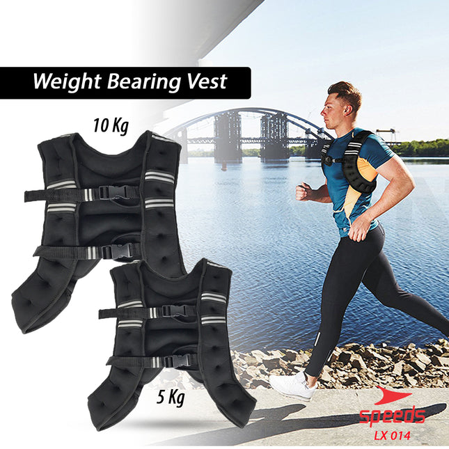 SPEEDS Weighted Vest Rompi Pemberat Beban 10 kg Jacket Adjustable Weight Jacket Bending 014-37