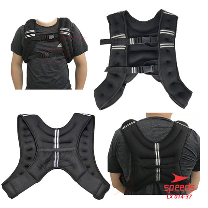 SPEEDS Weighted Vest Rompi Pemberat Beban 10 kg Jacket Adjustable Weight Jacket Bending 014-37