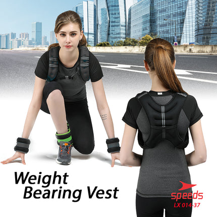 SPEEDS Weighted Vest Rompi Pemberat Beban 10 kg Jacket Adjustable Weight Jacket Bending 014-37