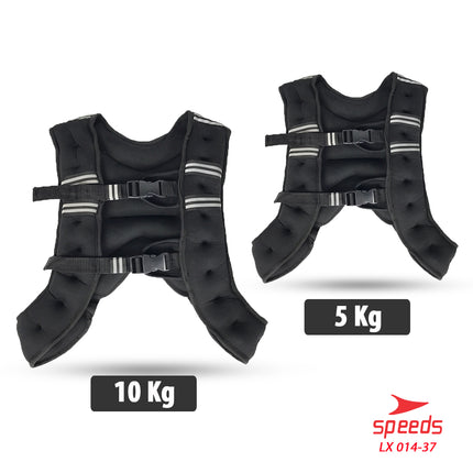 SPEEDS Weighted Vest Rompi Pemberat Beban 10 kg Jacket Adjustable Weight Jacket Bending 014-37