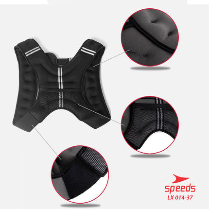 SPEEDS Weighted Vest Rompi Pemberat Beban 10 kg Jacket Adjustable Weight Jacket Bending 014-37
