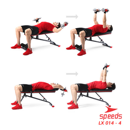 SPEEDS Barbel Dumbell Set Max Tiang Angkat Beban Fitness 20kg 014-4