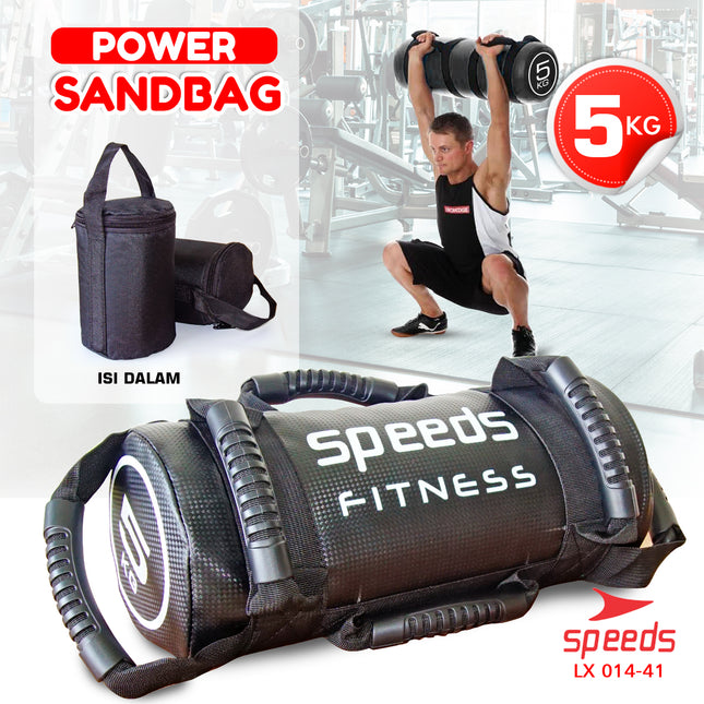 SPEEDS Power Sand Bag Power Bag Pemberat Tubuh 5Kg Tas Pasir Untuk Gym dan Fitness 014-41