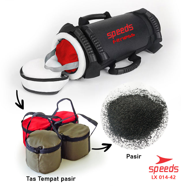 SPEEDS Power Sand Bag Power Bag Pemberat Tubuh 10Kg Tas Pasir Untuk Gym dan Fitness 014-42