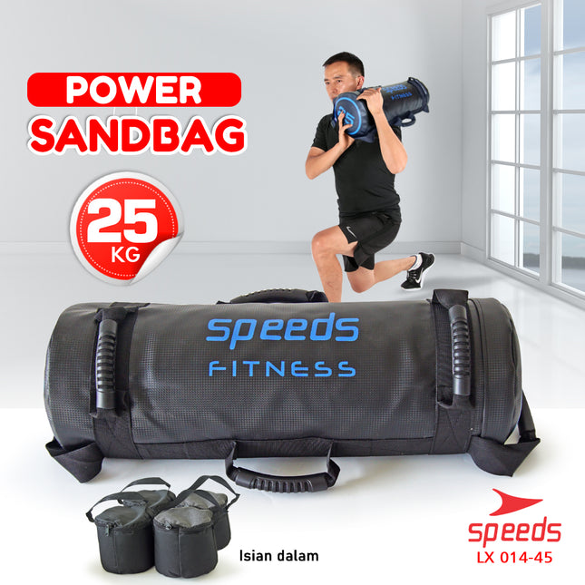 SPEEDS Power Sand Bag Power Bag Pemberat Tubuh 25Kg Tas Pasir Untuk Gym dan Fitness 014-45