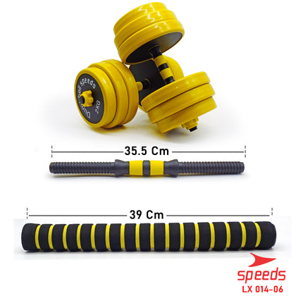 SPEEDS Dumbell Barbel Set 30Kg 014-6