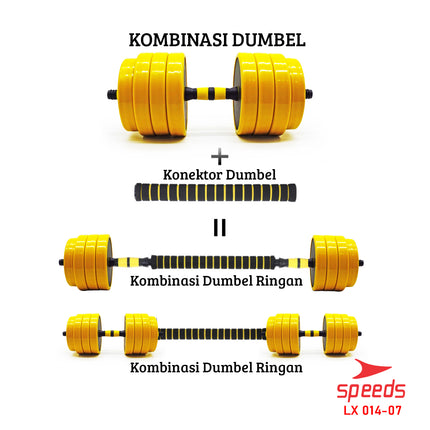 SPEEDS Dumbell Barbel Set 40Kg 014-7