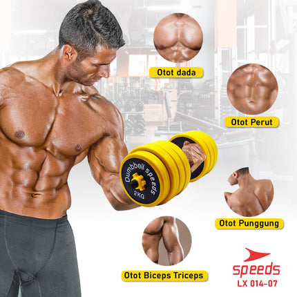 SPEEDS Dumbell Barbel Set 40Kg 014-7