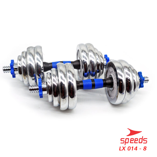SPEEDS Dumbell Barbel Besi Set Max 30kg Tiang Angkat Beban Besi 30 KG +Box 014-8