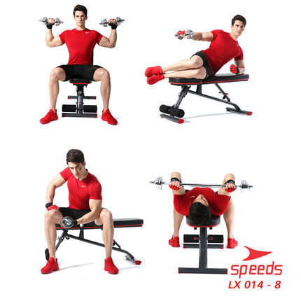 SPEEDS Dumbell Barbel Besi Set Max 30kg Tiang Angkat Beban Besi 30 KG +Box 014-8