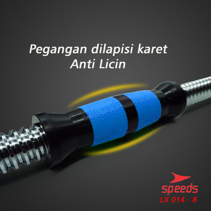 SPEEDS Dumbell Barbel Besi Set Max 30kg Tiang Angkat Beban Besi 30 KG +Box 014-8