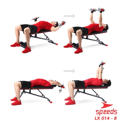 SPEEDS Dumbell Barbel Besi Set Max 30kg Tiang Angkat Beban Besi 30 KG +Box 014-8