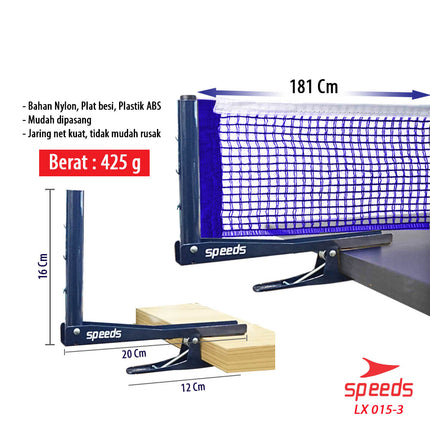 SPEEDS NET PINGPONG / NET Original Net Jaring Tenis Meja Pingpong Tennis Ball Net 015-3