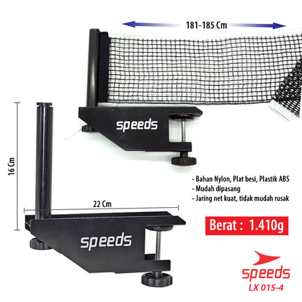 SPEEDS NET PINGPONG / NET Original Net Jaring Tenis Meja Pingpong Model Tarik Tennis Ball Net 015-4