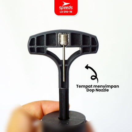SPEEDS Pompa Sepeda Pompa Bola / Pompa Ban Air Hand Pump Baloon Multifungsi Pompa Angin 016-16