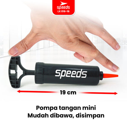 SPEEDS Pompa Sepeda Pompa Bola / Pompa Ban Air Hand Pump Baloon Multifungsi Pompa Angin 016-16