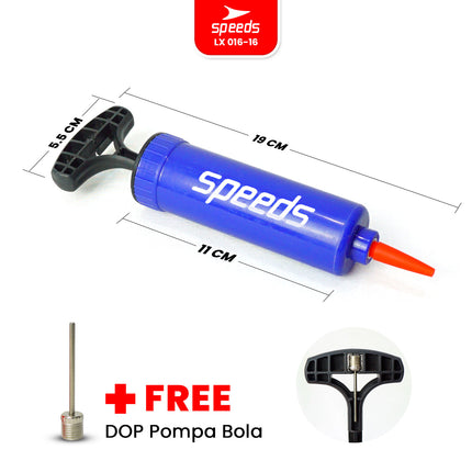 SPEEDS Pompa Sepeda Pompa Bola / Pompa Ban Air Hand Pump Baloon Multifungsi Pompa Angin 016-16