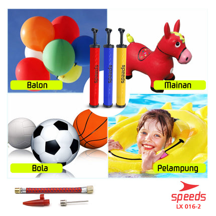 SPEEDS Pompa Sepeda / pompa bola / pompa ban. / Pompa multifungsi Pompa Angin 016-2