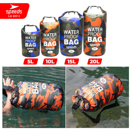 SPEEDS Dry Bag Waterproof Portabel Tas Anti Air Tas Selempang Ocean Pack Dry Bag Ransel Pelampung Apung 017-1