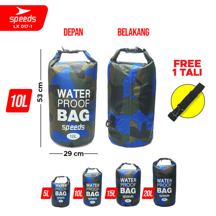 SPEEDS Dry Bag Waterproof Portabel Tas Anti Air Tas Selempang Ocean Pack Dry Bag Ransel Pelampung Apung 017-1