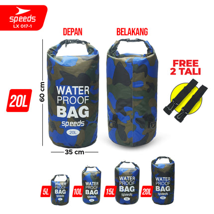 SPEEDS Dry Bag Waterproof Portabel Tas Anti Air Tas Selempang Ocean Pack Dry Bag Ransel Pelampung Apung 017-1