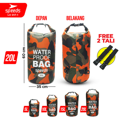 SPEEDS Dry Bag Waterproof Portabel Tas Anti Air Tas Selempang Ocean Pack Dry Bag Ransel Pelampung Apung 017-1