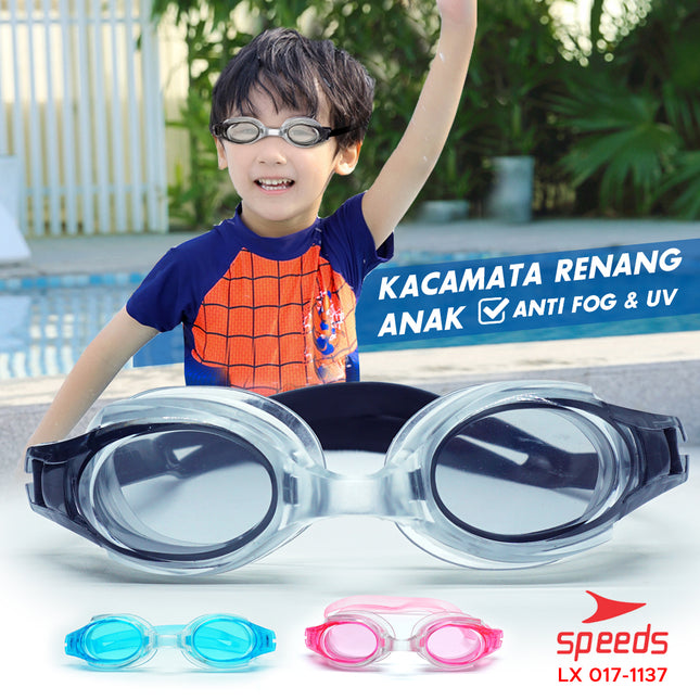 SPEEDS Kacamata renang anak Dewasa Remaja ANTI FOG & UV PROTECTION 017-1137