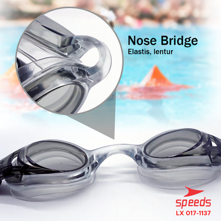 SPEEDS Kacamata renang anak Dewasa Remaja ANTI FOG & UV PROTECTION 017-1137