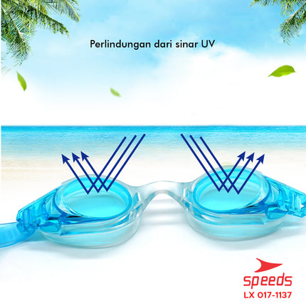 SPEEDS Kacamata renang anak Dewasa Remaja ANTI FOG & UV PROTECTION 017-1137
