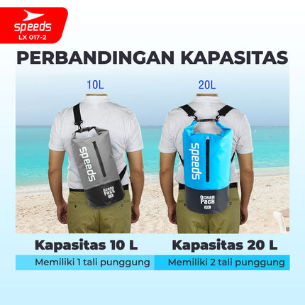 SPEEDS Tas Pelampung Waterproof Dry Bag Ocean Pack Tas Anti Air Renang Pantai Portabel LX 017-2
