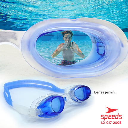 SPEEDS Kacamata renang anak Dewasa Remaja ANTI FOG & UV PROTECTION 017-2005