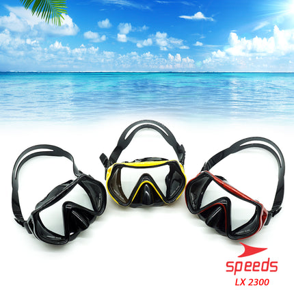 SPEEDS SNORKEL SNORKLING ALAT SELAM DIVING KARET MASK SNORKLE SET KACAMATA RENANG 017-2300