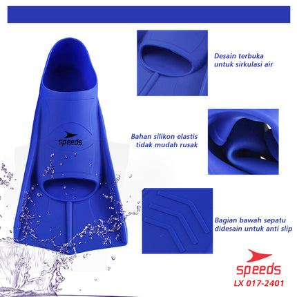 SPEEDS Kaki Katak Sepatu Katak Kodok Fins Fin Renang Selam Diving Snorkeling  XS-S 017-2401