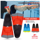 SPEEDS Kaki Katak Sepatu Katak Kodok Fins Fin Renang Selam Diving Snorkeling 017-2405