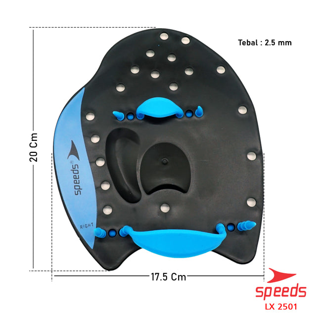 SPEEDS Tangan Katak Diving Fin Hand Paddle Alat Bantu Renang Pemula Remaja 017-2501