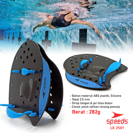 SPEEDS Tangan Katak Diving Fin Hand Paddle Alat Bantu Renang Pemula Remaja 017-2501