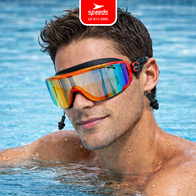 SPEEDS Kacamata Renang Swimming Goggles Lensa Berwarna Anti FOG UV 017-2505