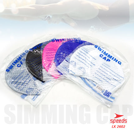 SPEEDS Topi Renang Swimcap Pelindung Telinga Unisex Bahan Silikon Karet Ringan Elastis Anti Air 2602