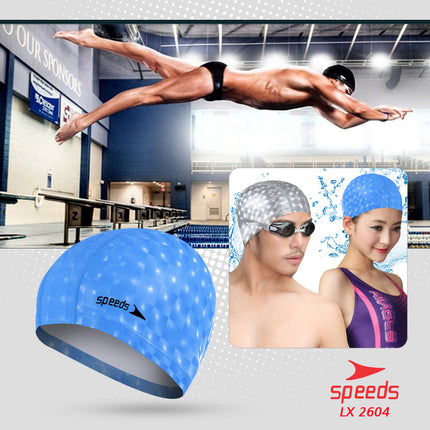 SPEEDS Topi Renang Motif Penutup Kepala Renang Anak Size Silicone Swim Cap 017-2604