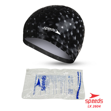 SPEEDS Topi Renang Motif Penutup Kepala Renang Anak Size Silicone Swim Cap 017-2604