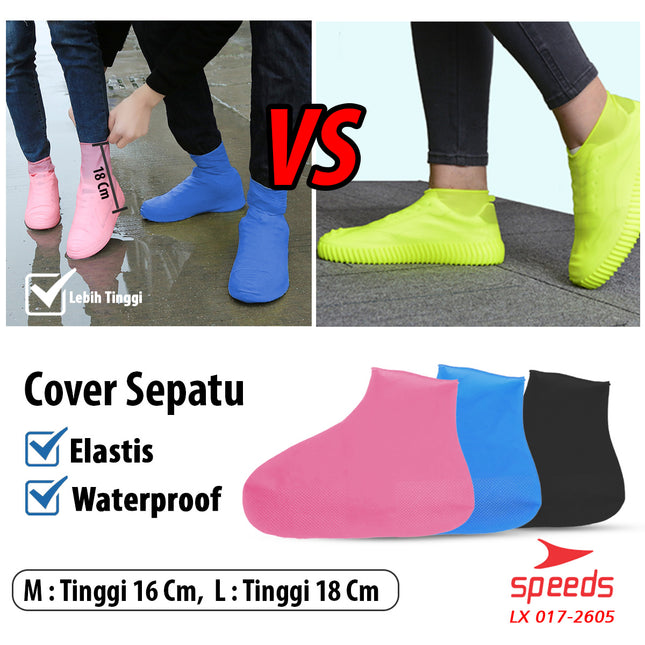 SPEEDS Cover Shoes Cover Sepatu Rain Shoes Pelindung Sepatu Anti Air Hujan 017-2605