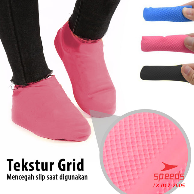 SPEEDS Cover Shoes Cover Sepatu Rain Shoes Pelindung Sepatu Anti Air Hujan 017-2605