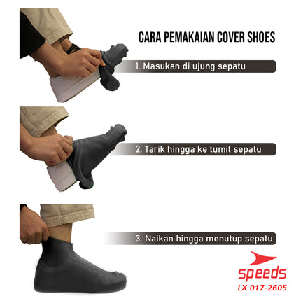 SPEEDS Cover Shoes Cover Sepatu Rain Shoes Pelindung Sepatu Anti Air Hujan 017-2605