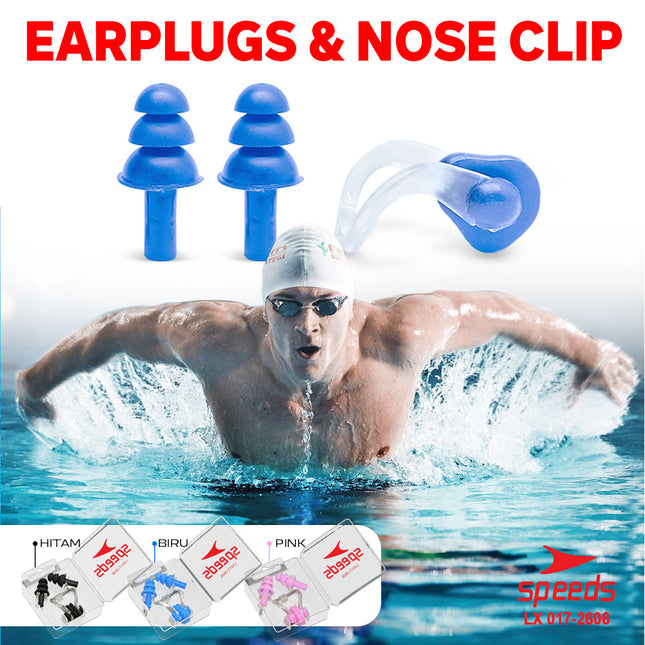SPEEDS Clip Klip Nose Klip Penutup Hidung Penyumbat Telinga Renang Diving 017-2606