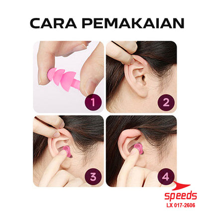 SPEEDS Clip Klip Nose Klip Penutup Hidung Penyumbat Telinga Renang Diving 017-2606