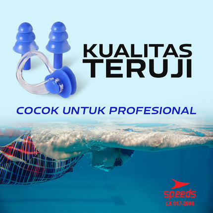 SPEEDS Clip Klip Nose Klip Penutup Hidung Penyumbat Telinga Renang Diving 017-2606