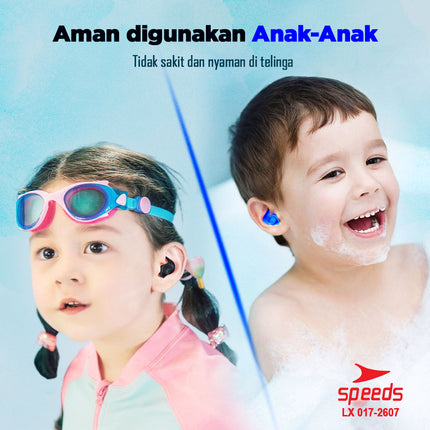 SPEEDS Ear Plug Ear Clip Penutup Hidung Anti Air Renang Diving Penutup Telinga 017-2607