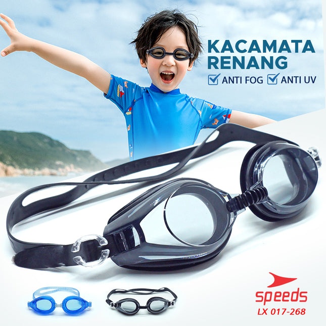 SPEEDS Kacamata renang anak Dewasa Remaja ANTI FOG & UV PROTECTION 017-268